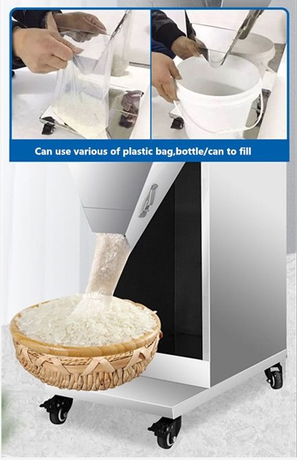 En Yeni 100-2500g Büyük Kapasiteli Tahıl Pirinç Kahve Tartım Dolum Makinesi, Büyük Hazneli