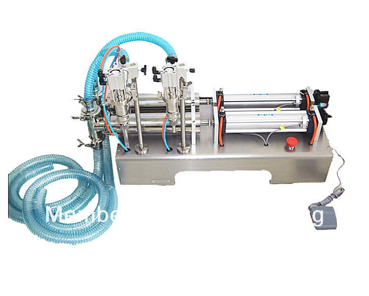 Küçük İşletmeler İçin Çin'den Yüksek Verimlilik Yüksek Güçlü Çanta Çift Başlı Doldurma Makinesi / İçecek Doldurma Makinesi