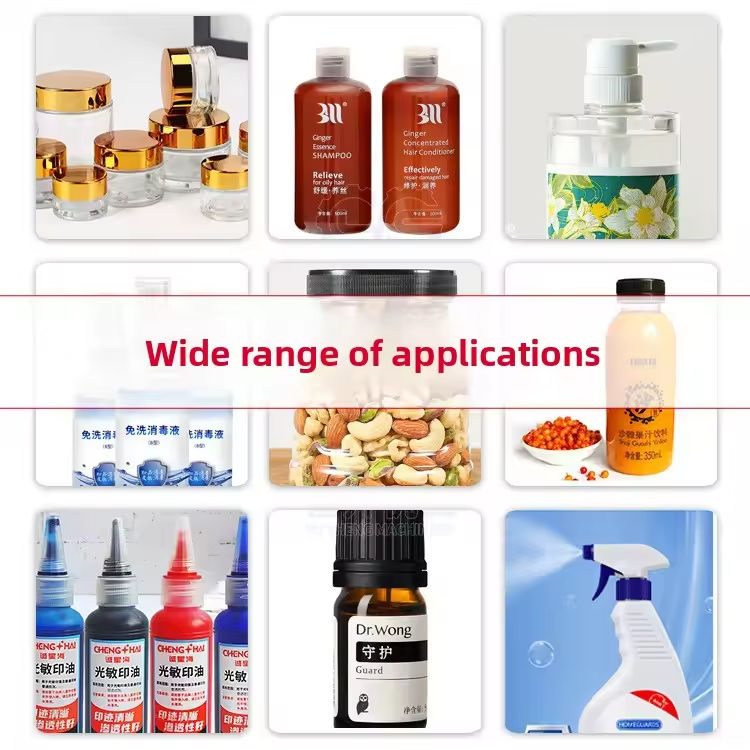 Yüksek verimlilik yarı otomatik masaüstü pnevmatik vida makinesi kozmetikler için plastik kapağı su içecekler cam sprey şişeleri