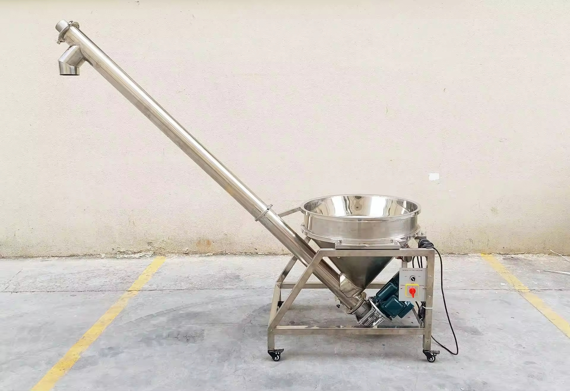Tamamen Otomatik Tek Kafalı Helezon Dolum Makinesi Kozmetik Baharat Soya Unu Kehribar Diatomit Sütü Matcha Tozu İçin