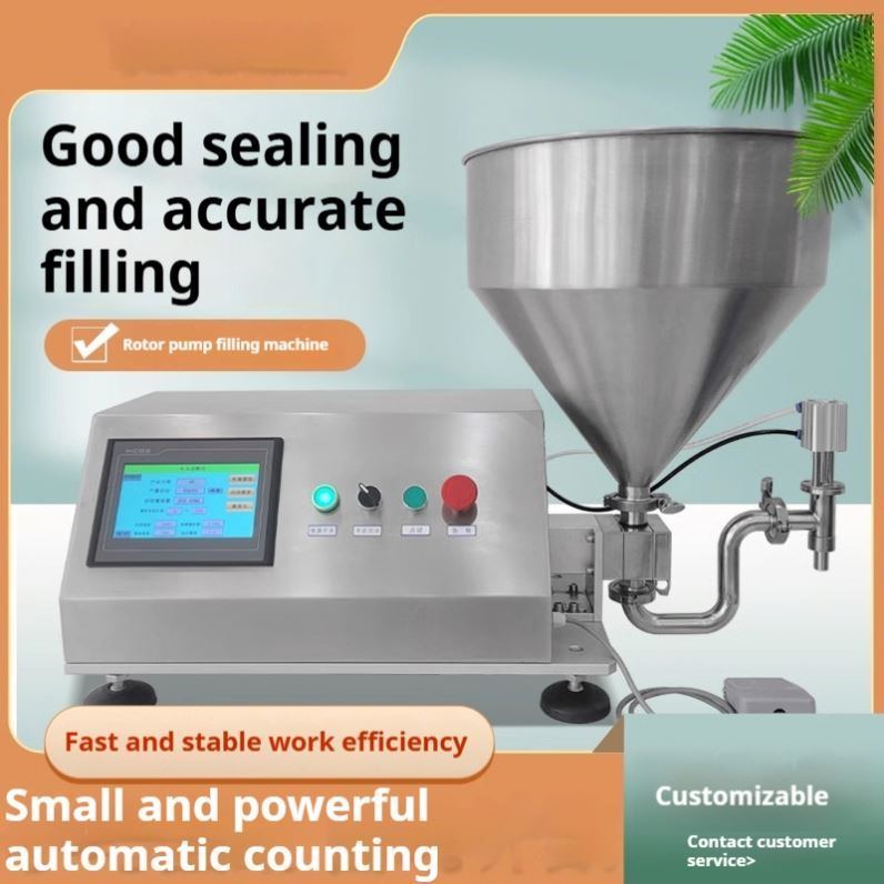 Rotary Food Jam Oil Rotor Lobe Filling Pump Çikolatalı Dolgucu Fıstık Losyonu Kozmetik Krem Pasta Doldurma Makinesi