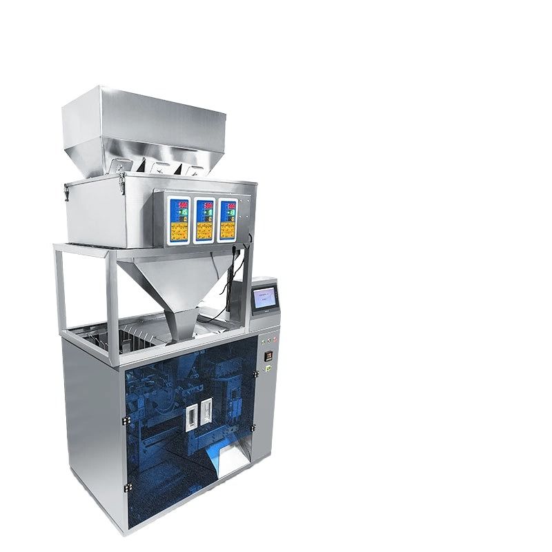 Tamamen Otomatik Elektrikli Gıda Makinesi Poşet Granül Tohum Çay Fındık Yem Kantitatif Fermuarlı Torba Önceden Yapılmış Torbalar Plastik İçin