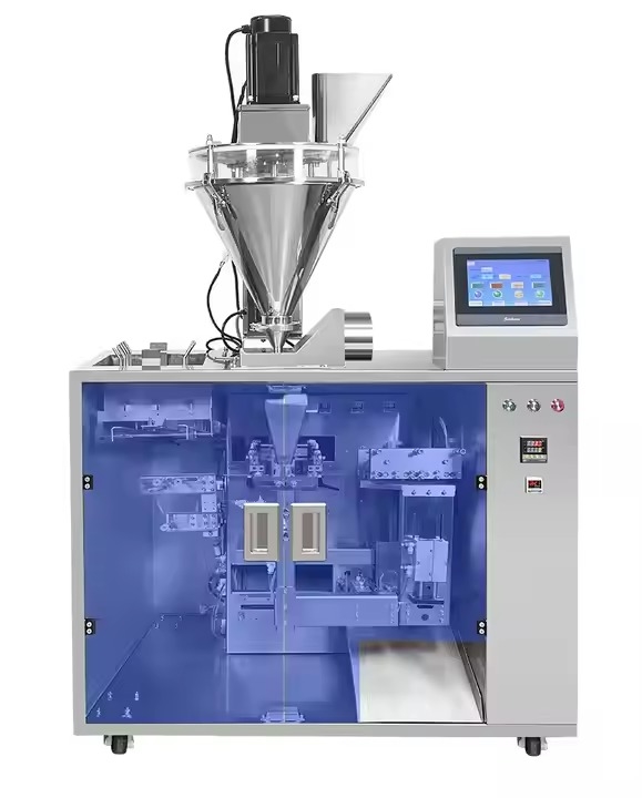 Upgraded Automatic Universal Stand up Pouch Packing Machine for Coffee/Nuts/Sugar/Grains, PLC Touch Screen Control, Dustproof