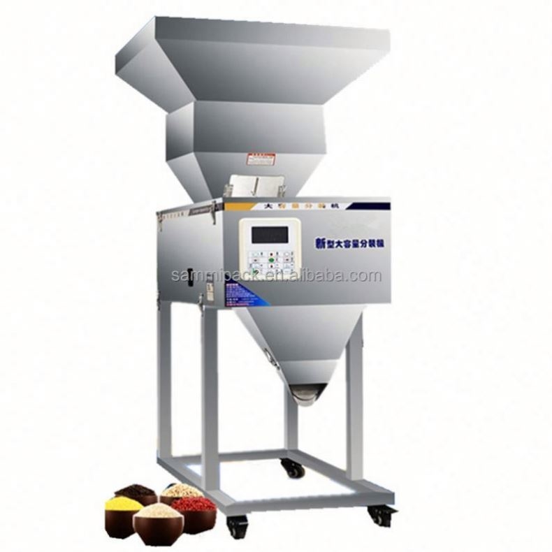 Yüksek Kalite 100-3000g Ağırlama Makinesi Yarım Otomatik Baharat Tozu Ağırlama Doldurma Makinesi titreşim Büyük Hopperli Ağırlayıcı