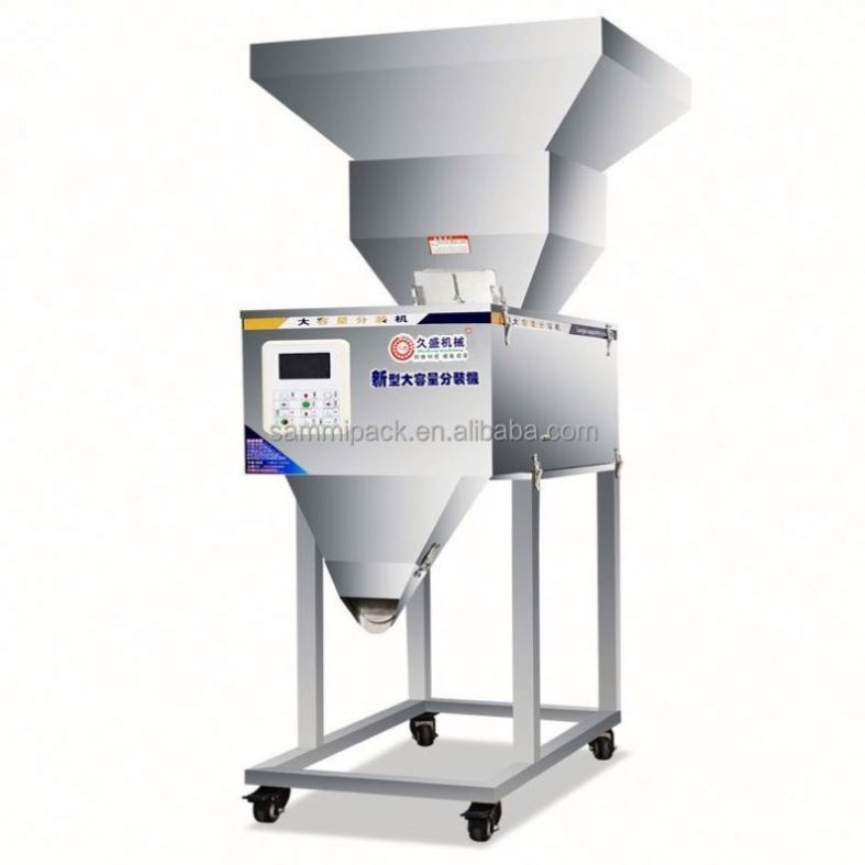 Yüksek Kalite 100-3000g Ağırlama Makinesi Yarım Otomatik Baharat Tozu Ağırlama Doldurma Makinesi titreşim Büyük Hopperli Ağırlayıcı