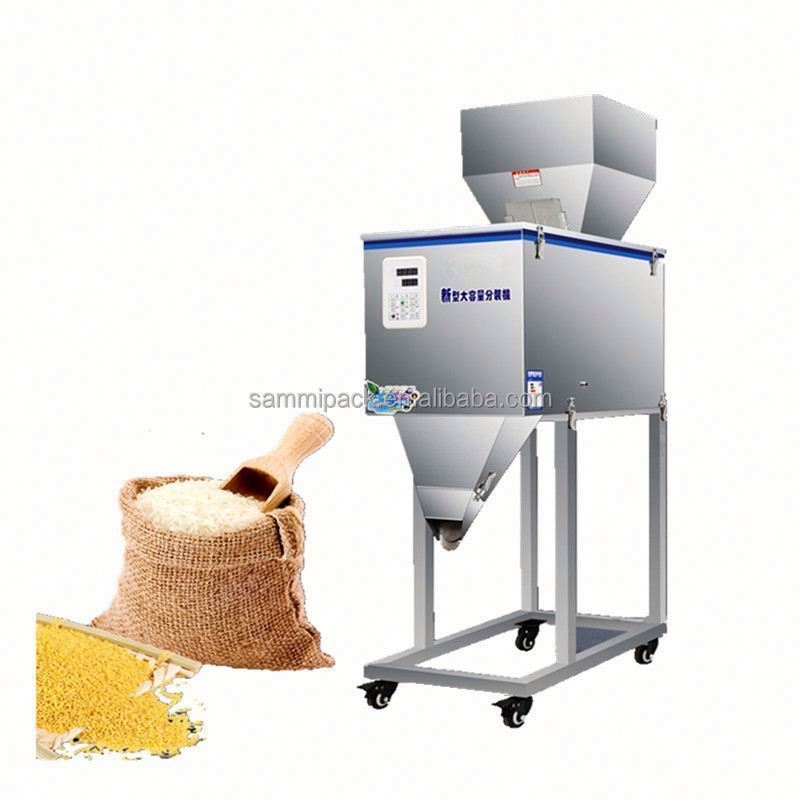 Yüksek Kalite 100-3000g Ağırlama Makinesi Yarım Otomatik Baharat Tozu Ağırlama Doldurma Makinesi titreşim Büyük Hopperli Ağırlayıcı
