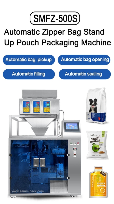 Fındıklar için önceden hazırlanmış stand poşet ambalaj makinesi Şeker Taneler Kuru meyveler İşlem kolay dikey poşet doldurma mühürleme makinesi PLC
