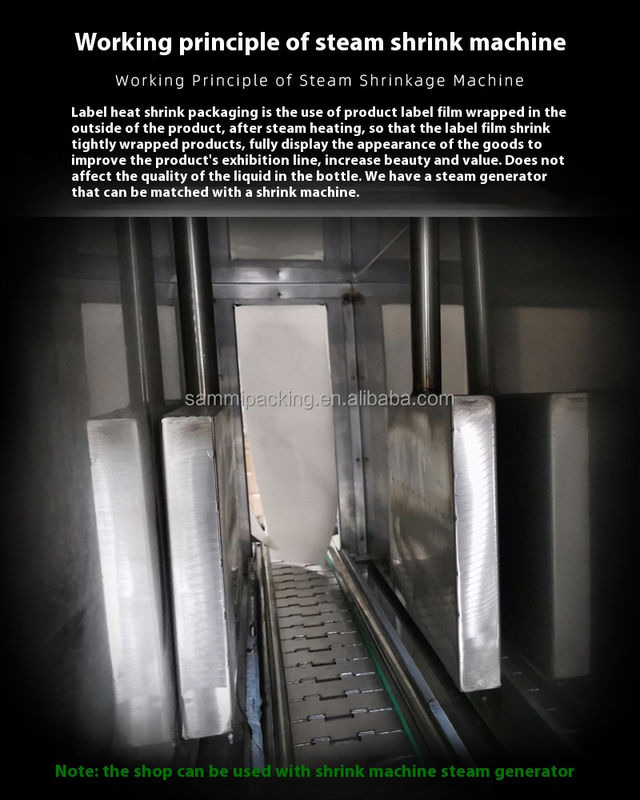 Sıcak Satış Buhar Jeneratörü Şişeler İçin Dahili Buhar Küçültme Tünel Makinesi Fabrika Toptan Fiyat