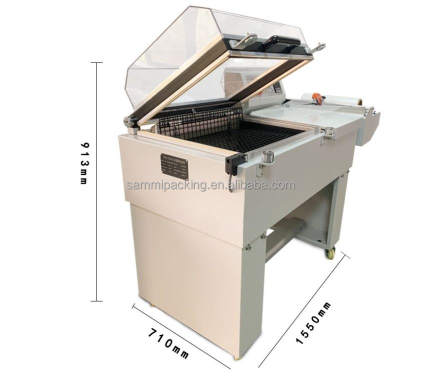 FM-5540 Isı Shrink Makinesi 2'si 1 Arada POF PVC Shrink Film Shrink Paketleme Makinesi