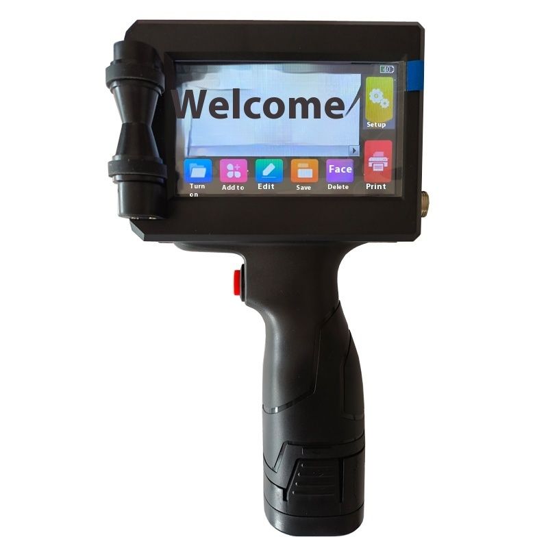 Bir İnç 25.4MM El Tipi Mürekkep Püskürtmeli Yazıcı Kodlama Makineleri Tarih Parti Karton Ahşap Dokuma Çanta Mürekkep Püskürtmeli