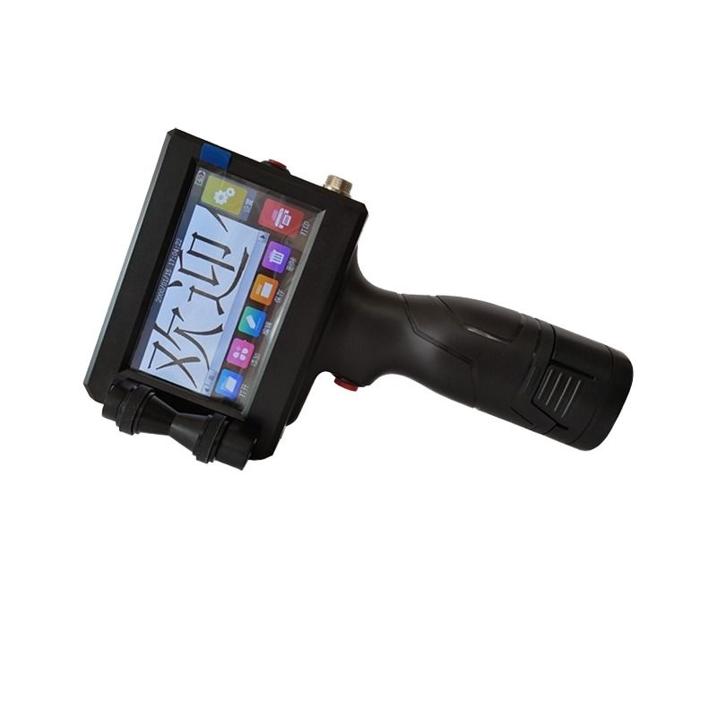 Bir İnç 25.4MM El Tipi Mürekkep Püskürtmeli Yazıcı Kodlama Makineleri Tarih Parti Karton Ahşap Dokuma Çanta Mürekkep Püskürtmeli