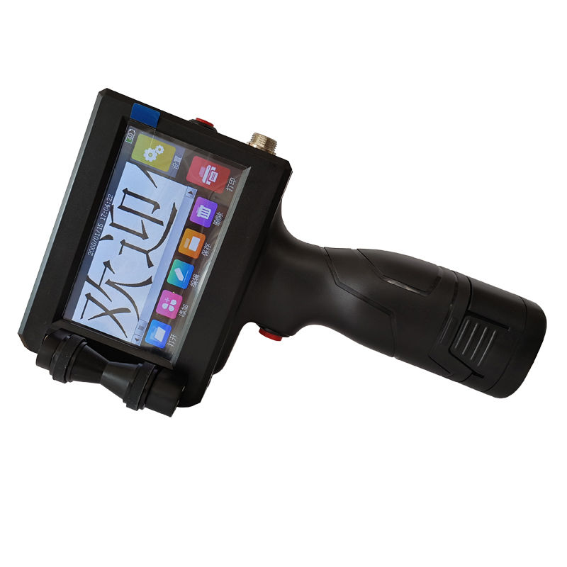 Bir İnç 25.4MM El Tipi Mürekkep Püskürtmeli Yazıcı Kodlama Makineleri Tarih Parti Karton Ahşap Dokuma Çanta Mürekkep Püskürtmeli