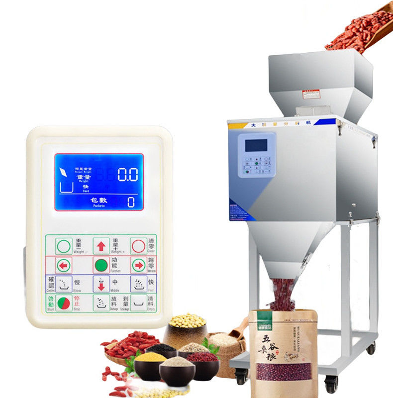 En yeni 100-2500g büyük kapasiteli çay dağıtım makinesi toz dolgucu yarı otomatik tartma makinesi