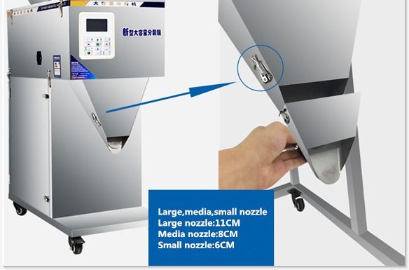 En yeni 999g/1500g/3000g/5000g Parçacık Tozu Otomatik Elektronik Ağlama Doldurma Makinesi