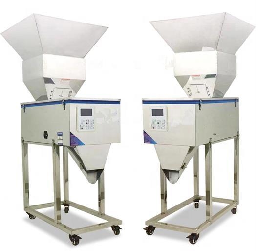 Yüksek Kaliteli 100-3000g Yarı Otomatik Granül/Toz/Pirinç/Kahve/Baharat Tartım Dolum Makinesi Büyük Huni ile