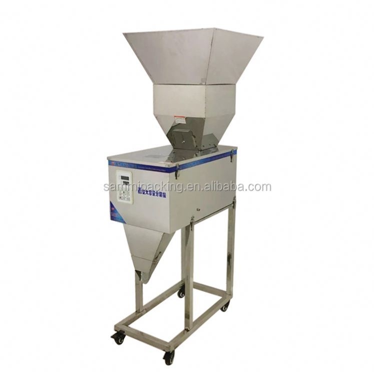 Yüksek Kaliteli 100-3000g Yarı Otomatik Granül/Toz/Pirinç/Kahve/Baharat Tartım Dolum Makinesi Büyük Huni ile