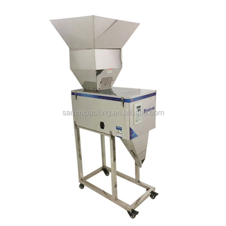 Yüksek Kaliteli 100-3000g Yarı Otomatik Granül/Toz/Pirinç/Kahve/Baharat Tartım Dolum Makinesi Büyük Huni ile