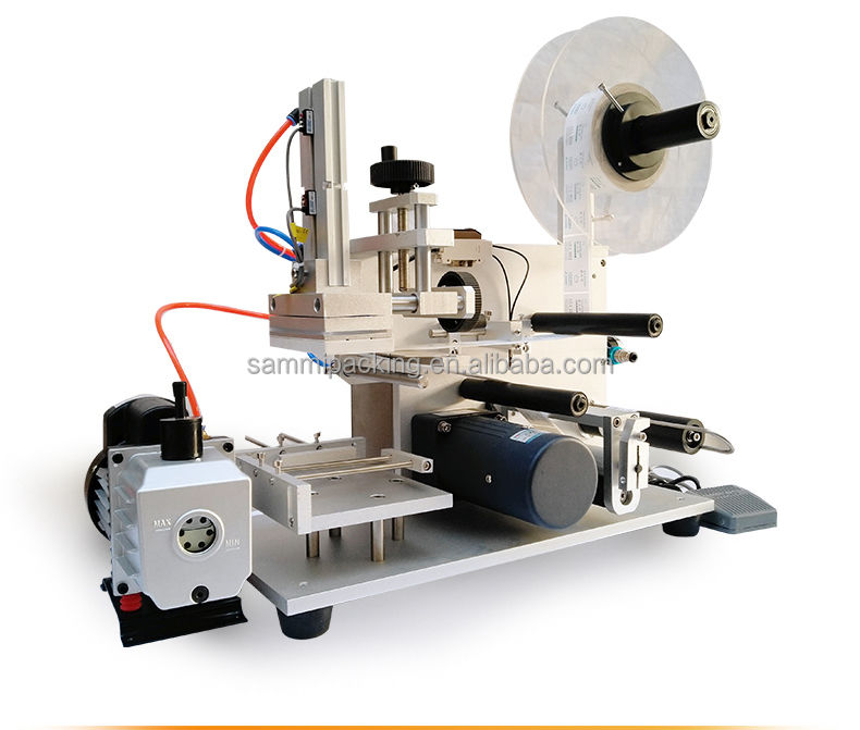 Yeni Tasarım Yarı Otomatik Düz Kendinden Yapışkanlı Etiket Köşe Kutu Etiketleme Makinesi