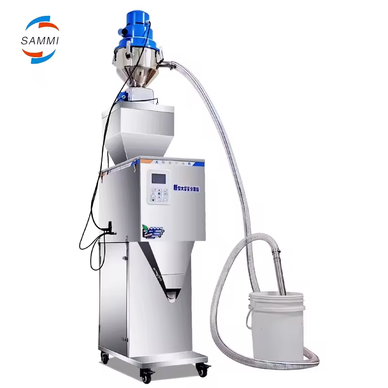 50-3000g Granül Çay Tahıl Fındık için Kendinden Emişli Tartı Dolum Makinesi