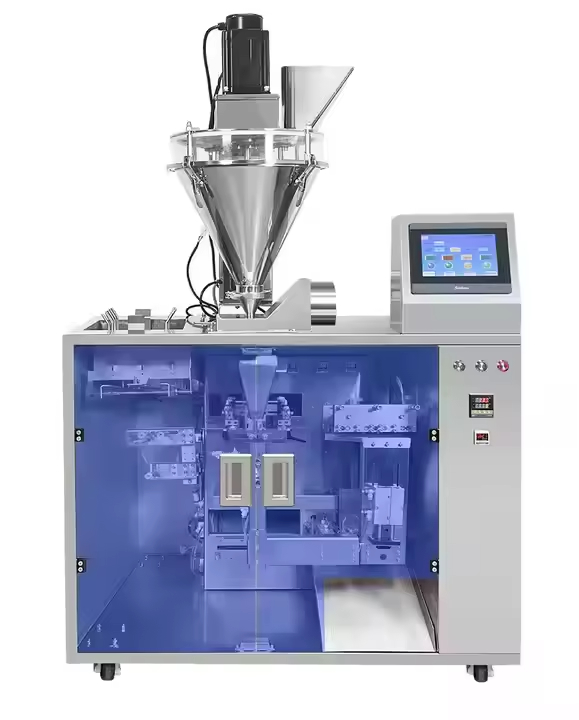 Zincir Paket Dik Duran Fermuarlı Kese Paketleme Makinesi Köpek Maması Tartım Dolum Sızdırmazlık Makinesi Plastik Torba Ambalajı İçin