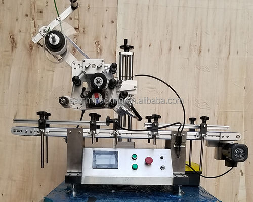 Otomatik Masaüstü Düz Yüzey Kutusu Şişe Kapağı Kendine yapışkan Etiketleme Makinesi Uygulayıcı