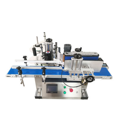 Bench Top Labeller Pet Jar Su Şişesi Çift Taraflı Otomatik Etiketleme Yapıştırma Makinesi