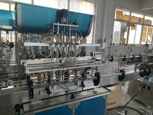 Kapak ve etiketleme ile tamamen otomatik şişe sıvı doldurma hattı