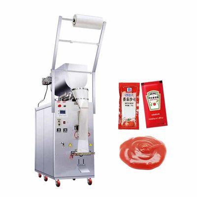 4 Yan Mühür Çuval Gıda Uygulama Cüzdan Paketleme Küçük Cüzdan Sıvı Sos Ketçap Paketleme Makinesi 220V / 50HZ
