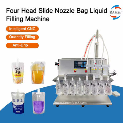 Yarı Otomatik Spout Pouch Gıda ve İçecekler için Elektrikli Dijital Doldurma Makinesi