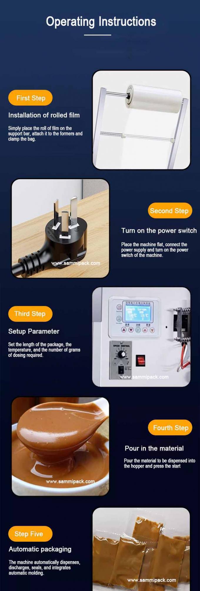 Acı Biberli Domatesli Acı Sos Fıstık Ezmesi Ketçap Sıvı Süt Dolum Paketleme Makinesi Sıvı Sos Paketleme Makinesi 4