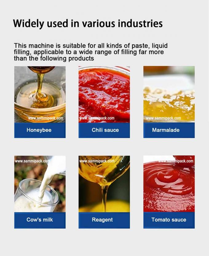 Konveyör ve Dokunmatik Ekranlı Kolay Kullanımlı Dikey Macun Dolum Makinesi 2