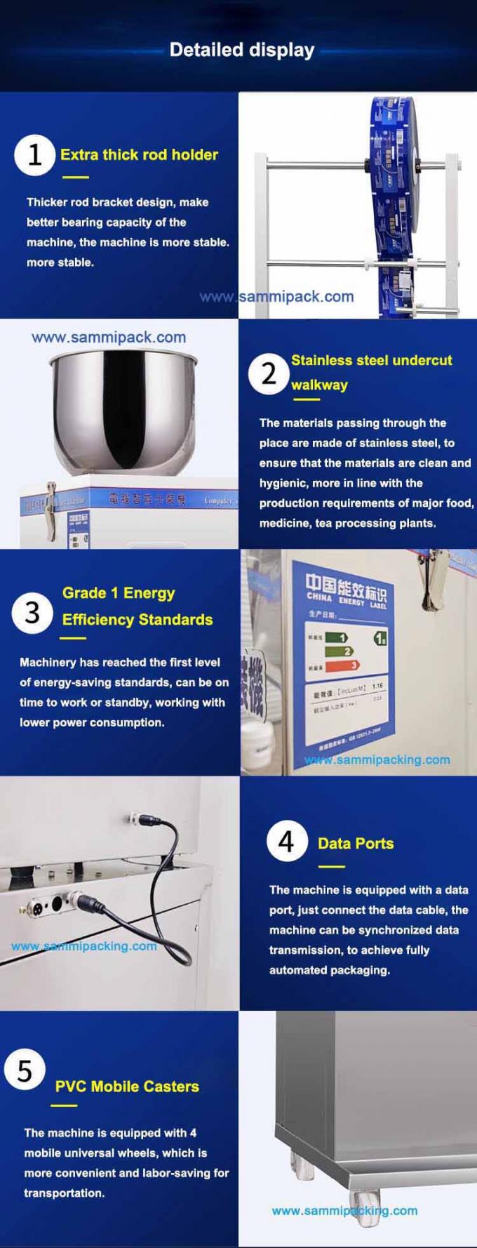 120.000 Kg Tek Toplu Ağırlıklı Kağıt Paketleme Malzemesi Çay Tozu Paketleme Makinesi Sıcak Ştamp Kodlayıcı 7