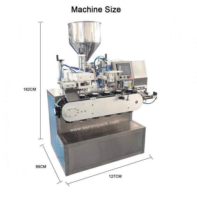 Otomatik Pnömatik Alüminyum El Kremi Çift Çift Hazneli Tüp Dolum Sızdırmazlık Dolum Makinesi 2