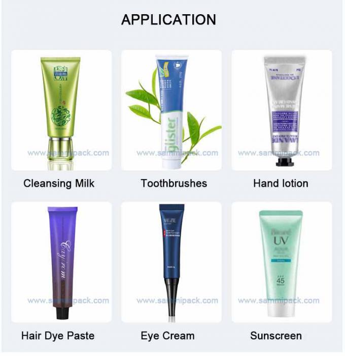 Otomatik Pnömatik Alüminyum El Kremi Çift Çift Hazneli Tüp Dolum Sızdırmazlık Dolum Makinesi 3