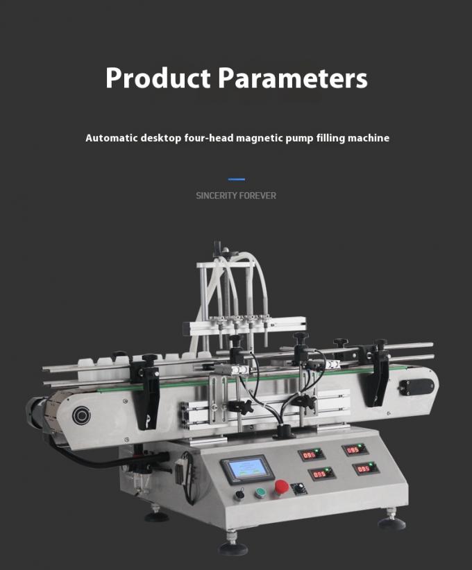 Sıvı Dolum Makinesi Masa&uuml;st&uuml; Otomatik K&uuml;&ccedil;&uuml;k Esansiyel Yağ Parf&uuml;m Sıvı Şişe Dolum Kapatma ve Etiketleme Makinesi 4 Kafa 9