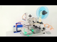 İyi kaliteli yarı otomatik düz şişe etiketleme makinesi kodlayıcıyla paketleme makinesi