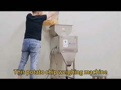 Banana Chips karışık fındık ambalajlama makinesi ağırlıklandırma paketi için çift başlı