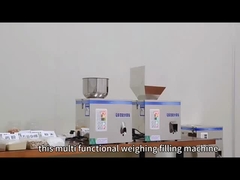 Granüller için yarı otomatik çay tozu doldurma makinesi Tozu dağıtım doldurucu tartma